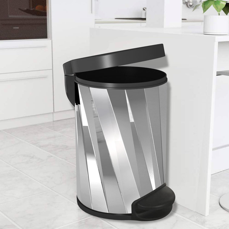 NU Steel 5 Liter Trash Can & Reviews Wayfair
